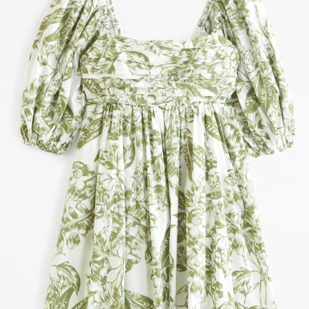 The A&F Emerson Poplin Puff Sleeve Mini Dress